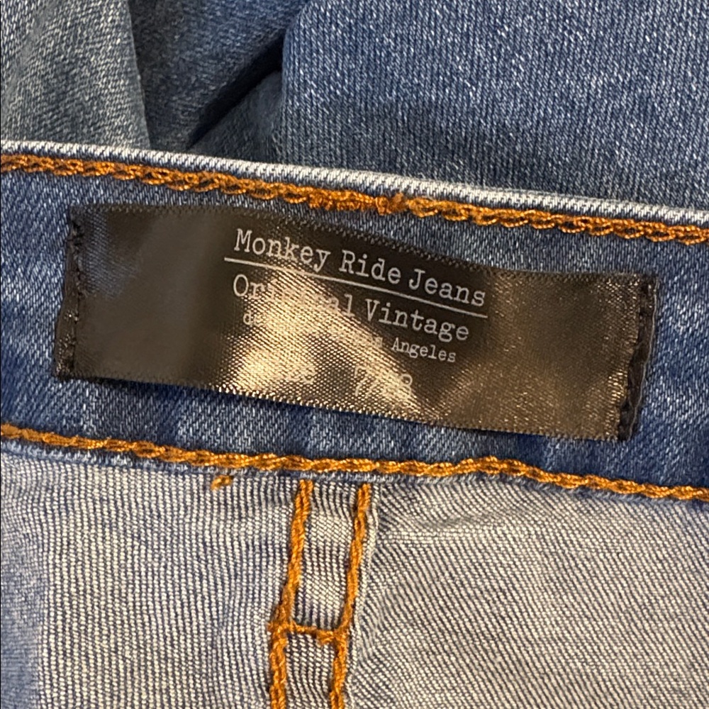 Monkey Ride High Rise Slim Straight Leg Jeans 7 / 28 - Picture 8 of 10